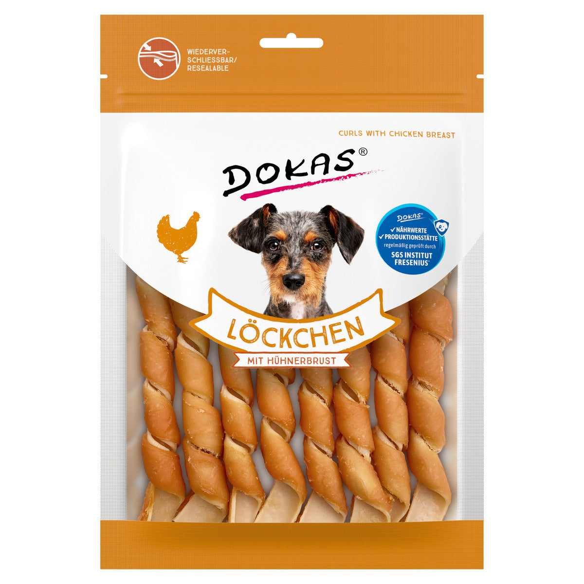 DOKAS Löckchen mit Hühnerbrust 120 g