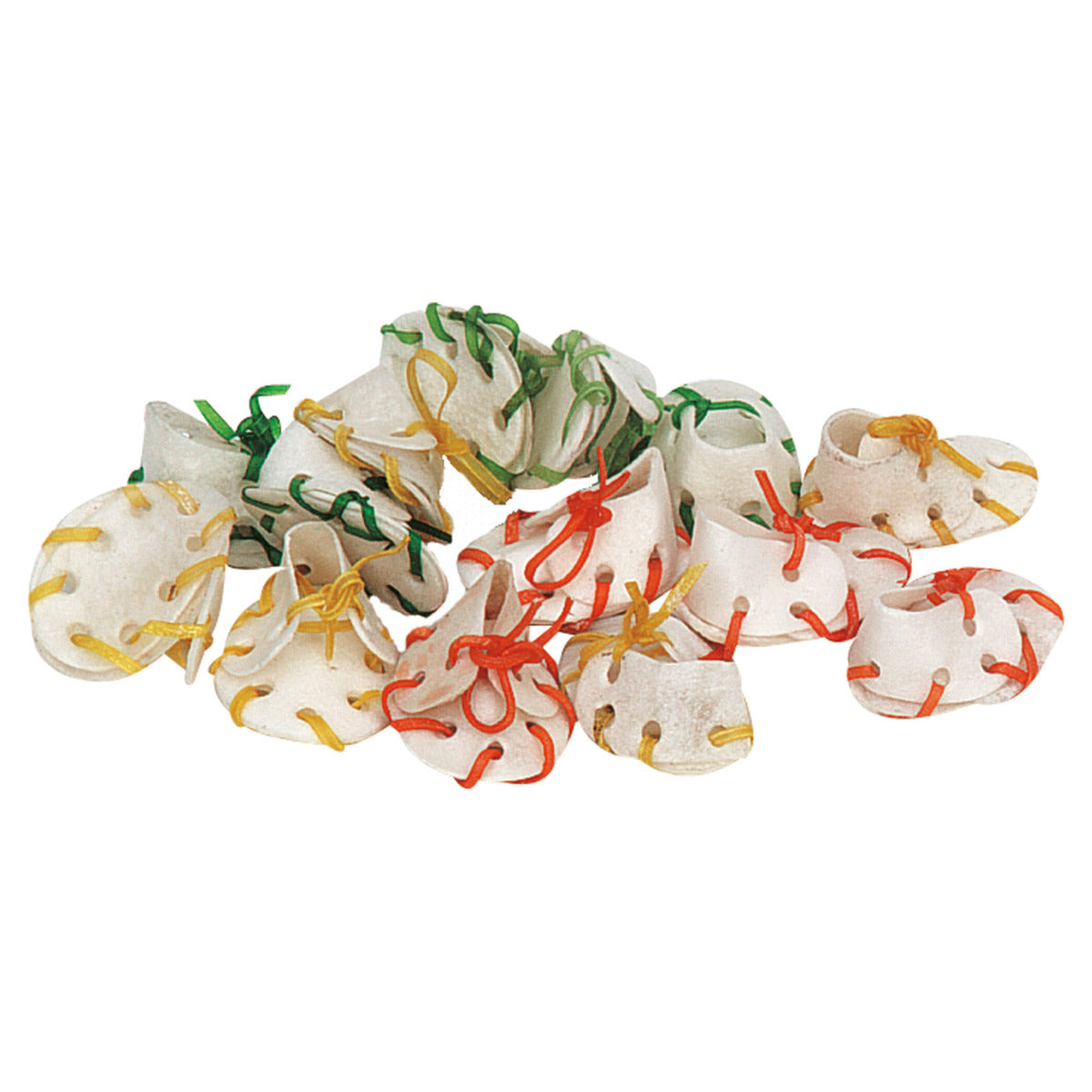 FLAMINGO Kauschuh aus Rinderhaut farbig - 50er Pack