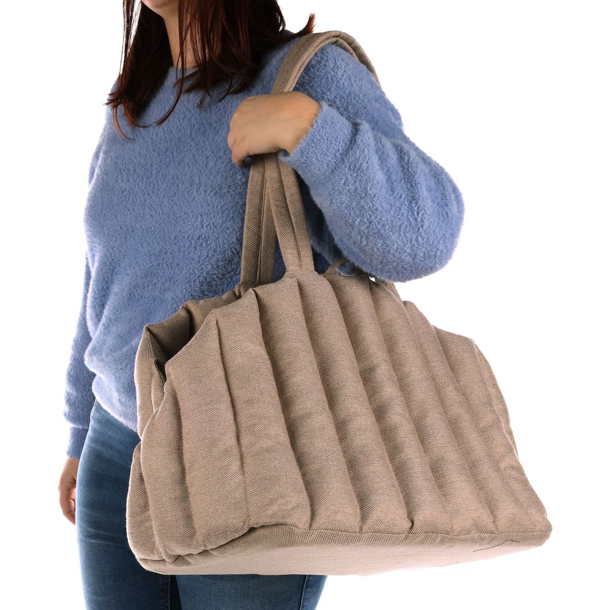 FLAMINGO Tragetasche Gladys beige für Katzen