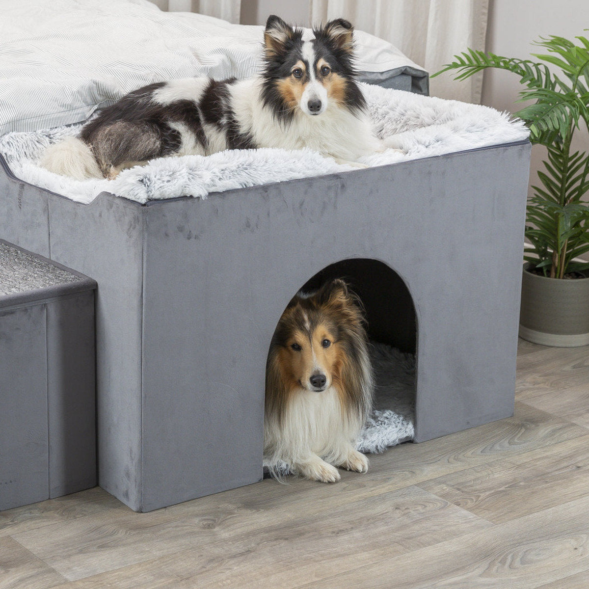 TRIXIE Höhle Harvey mit Treppe für Hunde